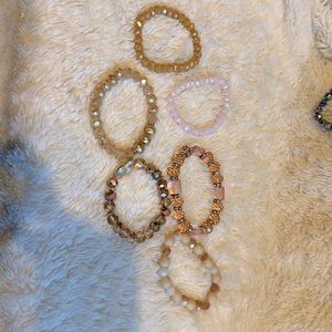 Glass bead bracelet set